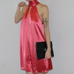 GALVAN LONDON - PINK SILK DRESS